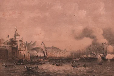 Arrival of Emperor Napoleon III in Genoa, Liguria