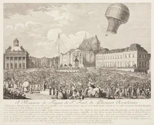 Ascent of a Montgolfier Balloon at Versailles