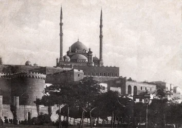 Cairo, the Citadel of Saladin, circa 1920 (b/w photo)