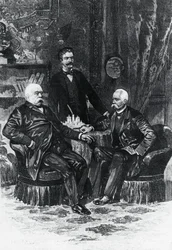 Conference between Otto von Bismarck and Francesco Crispi in Friedrichsruhe, October 1887, Germany