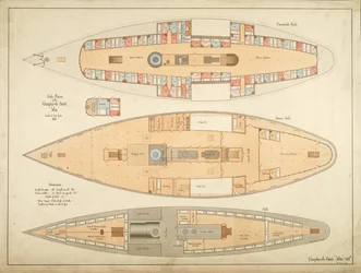 Deck Plans of the Choptank Boat 