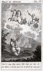 Elijah Takes Off to the Sky