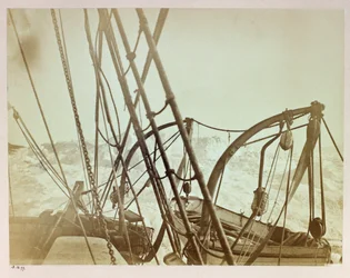 Arctic Expedition (1875-1876) by Captain George Nares (1831-1915): Alert Pressed on Shore in Shift Rudder Bay