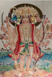 Hanuman, the monkey god in Hindu mythology