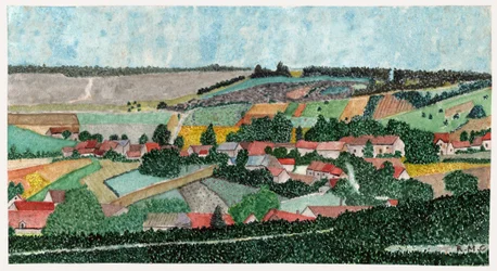 Landscape in the French Countryside, ca 1950