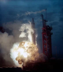 USA Rocket Exploding on Launch Pad