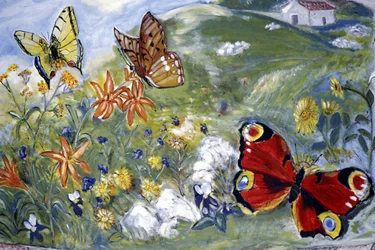 Murals, Bordano, Friuli Venezia-Giulia, Italy