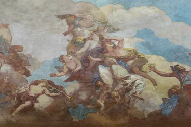 Painting of the Couple of the Dome of the Invalides (1670), Paris (Photography)