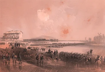 Piedmontese army crosses river Sesia