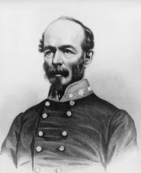 Portrait of Joseph Eggleston Johnston (1807-1891), American Army officer during Mexican-American War, Seminole Wars, and American Civil War, engraving