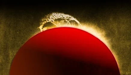 Solar Eruption Photographed in 1929