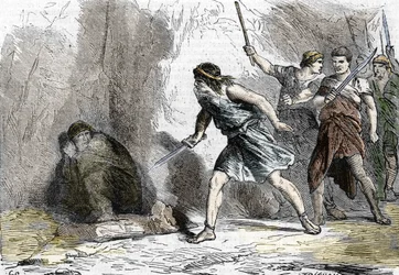 The suicide of Nero, 9 June 68. 19th century