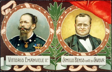 Vittorio Emanuele II and Cavour 1911