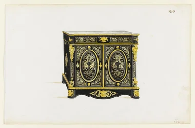 Design for a Cabinet in the Boulle Style