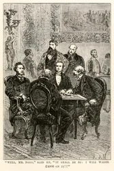 Well, Mr. Fogg, he said, It shall be so: I will wager £4000 on it!!, from Around the World in Eighty Days by Jules Verne
