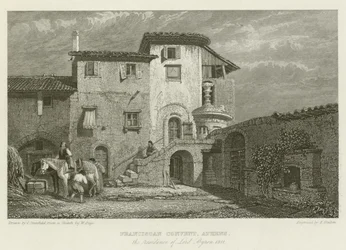 Franciscan Convent, Athens, the residence of Lord Byron, 1811