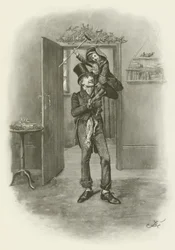 Bob Cratchit and Tiny Tim
