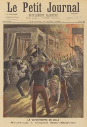 Soldiers Rescuing Patients from a Fire at the Saint-Sauveur Hospital, Lille
