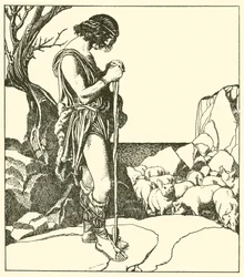 Sir Lamorack herds the swine of Sir Nabon