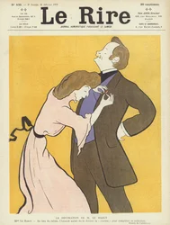 The decoration of Mr le Bargy. Illustration for Le Rire