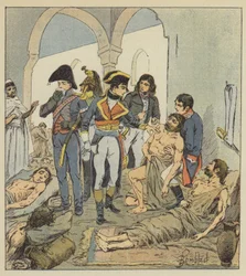 Bonaparte visits the plague victims of Jaffa