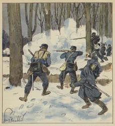 Franc-Tireurs Fighting in the Woods