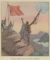 The War Flag Raised on the Mountains in Tananarive