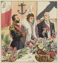 Tsar Nicholas II Proclaims the Franco-Russian Alliance on Board the Pothuau