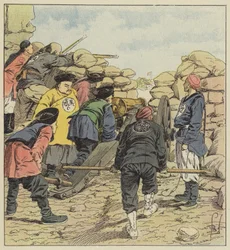 The Chinese Bombard the Legations