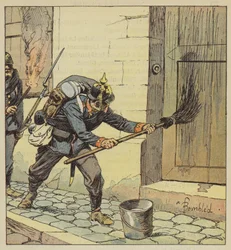The Prussians Burn 193 Houses in Chateaudun After Coating Them with Petroleum