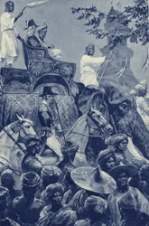 Singapore, the British Enter the Town, Surrendered by the Sultan of Johore in 1824 for a Sum of Money