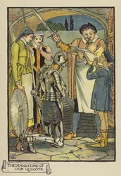 The Knighting of Don Quixote