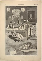 The Chinese in New York – Scene in a Baxter Street Club-House