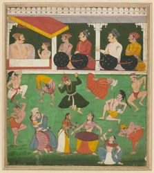 Amar Singh II (as a Prince) and His Father Watch an Entertainment