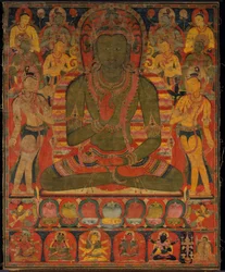 Buddha Amoghasiddhi with Eight Bodhisattvas