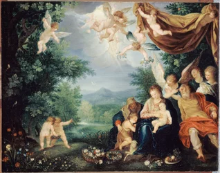 The Rest of the Holy Family During the Flight into Egypt