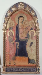 Virgin and Child with Saint John the Baptist, Saint Bartholomew, Saint Mary Magdalene, and Saint Margaret