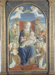 Virgin and Child with Saint Dorothy, Saint Catherine, and Two Angel Musicians