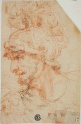 Bust of Helmeted Warrior in Profile