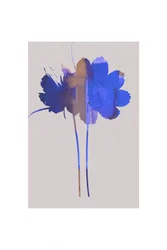 Abstract Blue Blooms