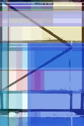 Abstract Blue Geometry