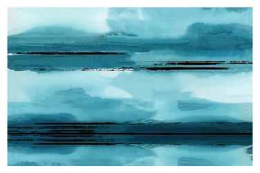 Abstract Blue Horizon