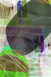 Abstract Green Shapes 1