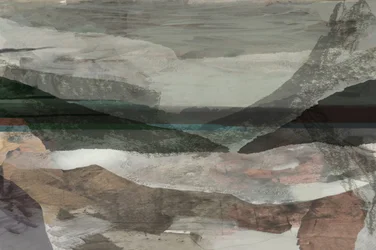 Abstract Mountain Serenity