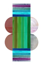 Abstract Striped Circles