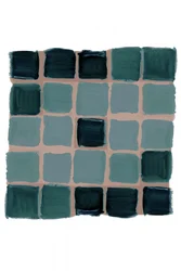 Abstract Teal Grid