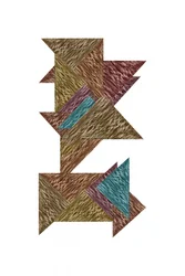 Abstract Textured Puzzle