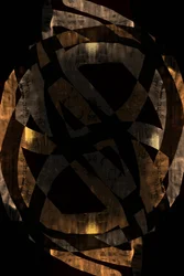 Dark Gold Abstract Shapes