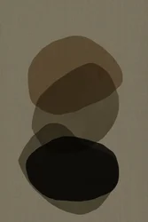 Earthy Stacked Shapes