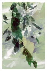 Flowing Greenery Abstract